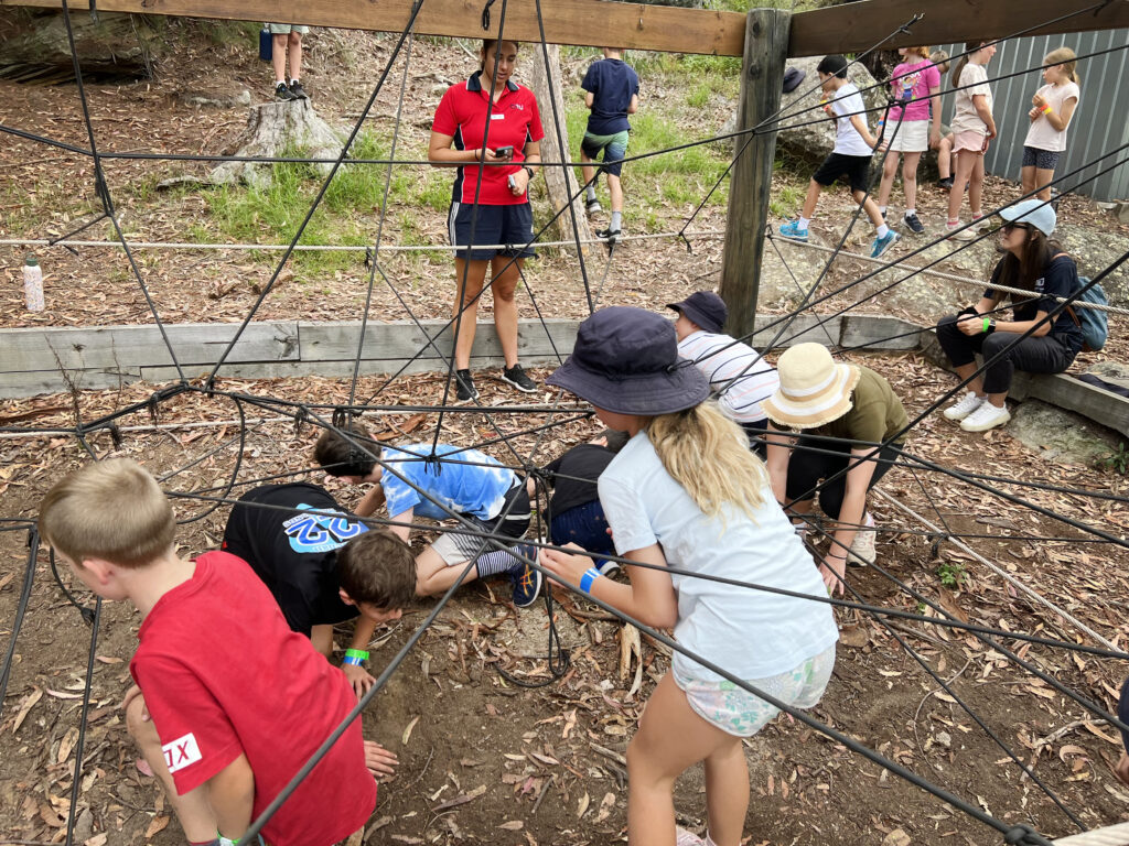 Year 4 students at the Scots All Saints College Camp at Galston Gorge