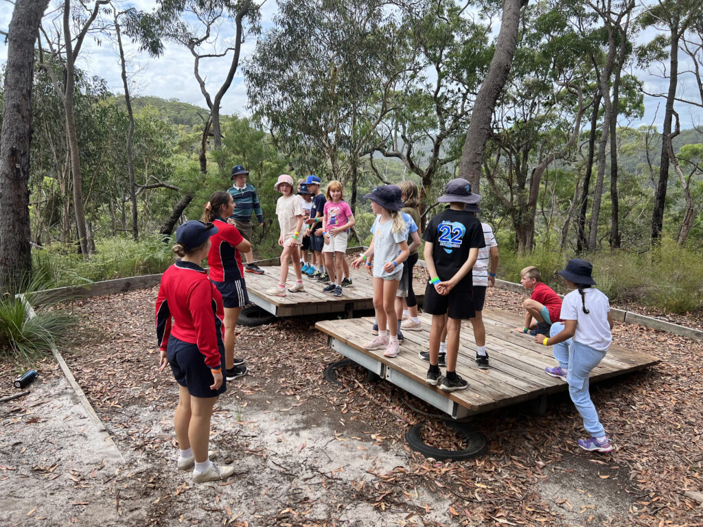 Year 4 students at the Scots All Saints College Camp at Galston Gorge